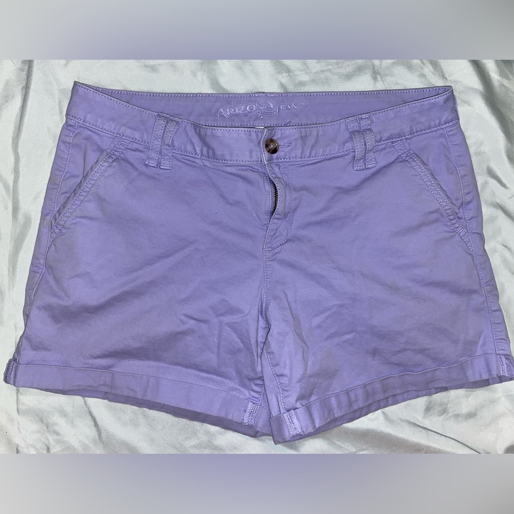 Lilac Purple Mid rise Shorts from Arizona Jeans Co.